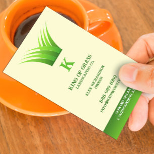 Lawn Care Grass Logo Business card