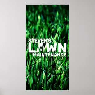 Lawn care grassy poster