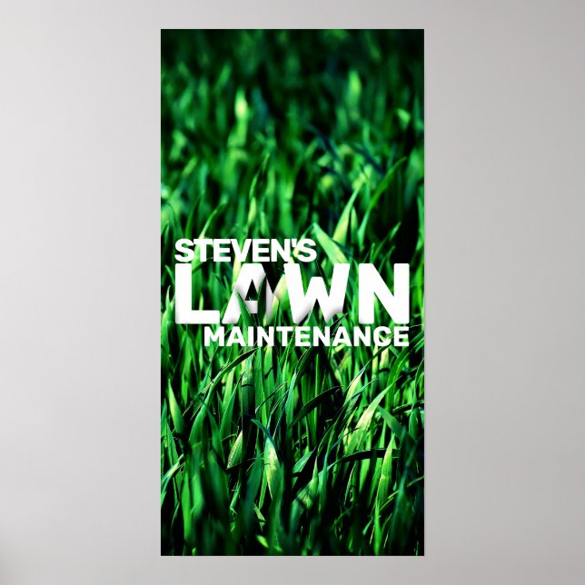 Lawn care grassy poster (Front)