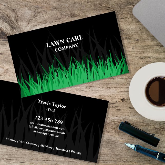 Lawn Care Landscape modern professional yard Business Card (Creator Uploaded)