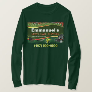 Lawn Care Landscaping Grass Cut Long Sleeve Shirt