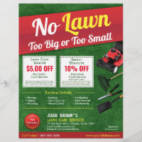 Lawn Care Landscaping Grass Cutting Template