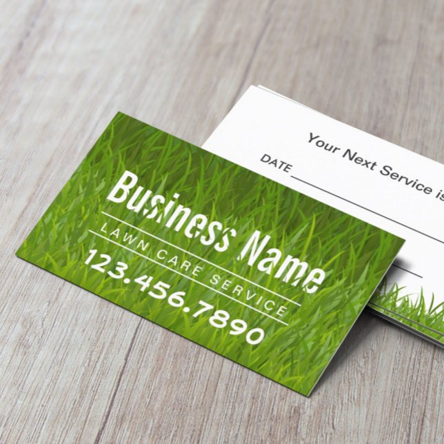 Lawn Care Landscaping Mowing Appointment Card (Creator Uploaded)