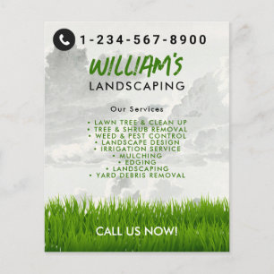Lawn Care Landscaping Mowing Cutting Services Flyer