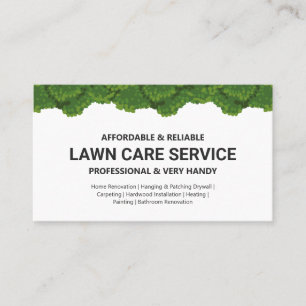 Lawn Care & Landscaping Professional Service Business Card