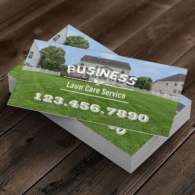 Lawn Care & Landscaping Service Business Card (Creator Uploaded)