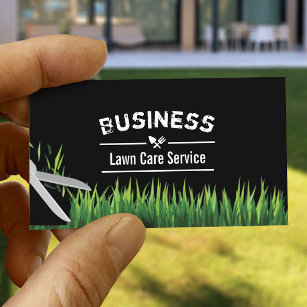 Lawn Care & Landscaping Service Professional Business Card