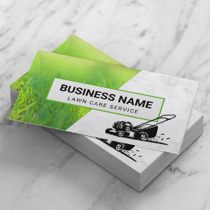 Lawn Care & Landscaping Service Professional Grass Business Card