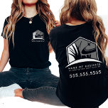 Lawn Care Logo Professional Landscaping Business T-Shirt<br><div class="desc">Showcase your landscaping expertise with our Lawn Care Logo Professional Landscaping Business T-Shirt. Designed for lawn care professionals, this T-shirt features a modern black and grey logo that conveys professionalism and style. Ideal for businesses offering lawn mowing, yard work, and garden design, it includes space for your custom logo and...</div>