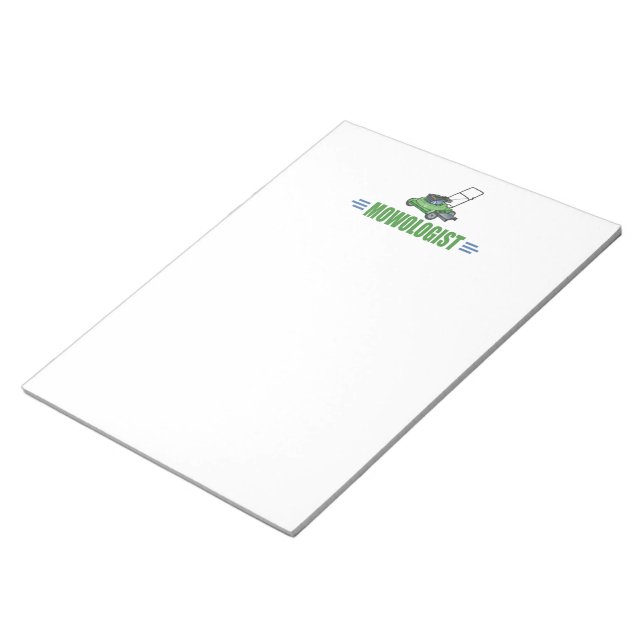 Lawn Care Mowing Grass Lawns Landscaping Yards Notepad (Angled)