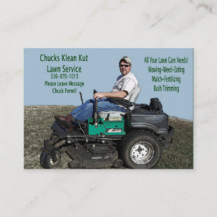 Lawn Care Service Business Card