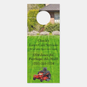 Lawn Care Service  Door Hanger
