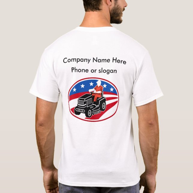 Lawn Care Service T-Shirt (Back)