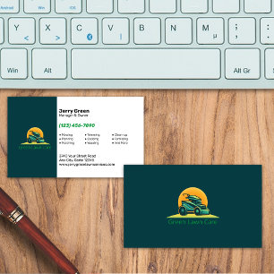Lawn Care Services Business Card