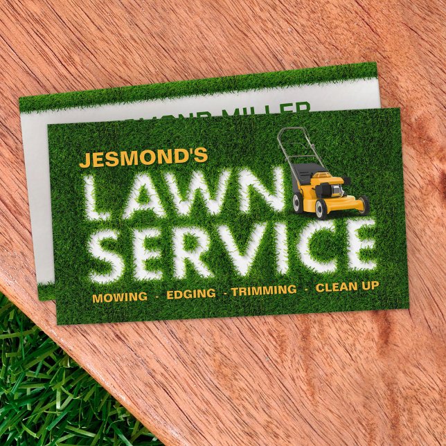 Lawn Care Services -  Landscaping  Business Card (Creator Uploaded)