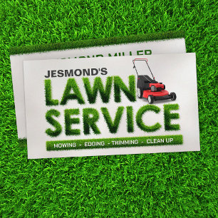 Lawn Care Services - Landscaping Business Card