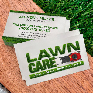 Lawn Care Services - Landscaping Business Card