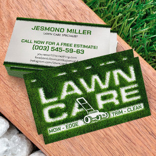 Lawn Care Services - Landscaping Business Card
