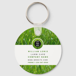 Lawn Care Simple Business Logo  Key Ring