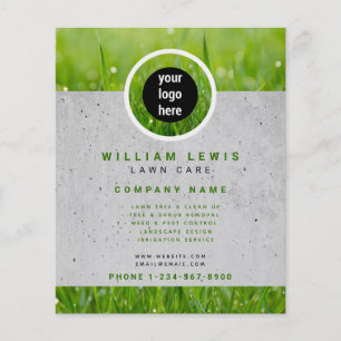 Lawn Care Simple Business Logo Landscaping Flyer