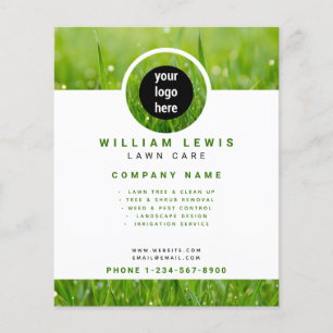 Lawn Care Simple Business Logo Landscaping Flyer