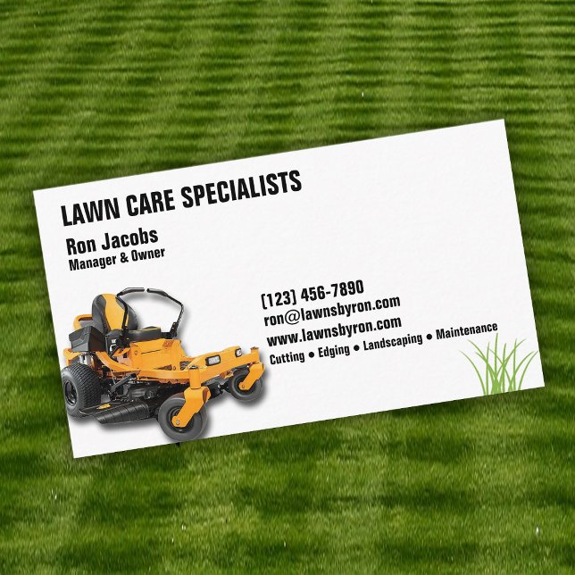 Lawn Care Specialist Business Card (Creator Uploaded)