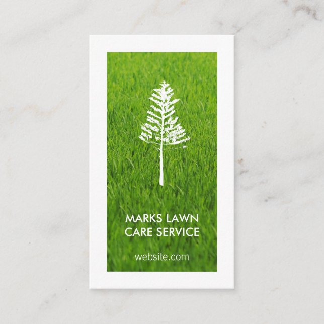 Lawn Care | Tree Service Business Card (Front)