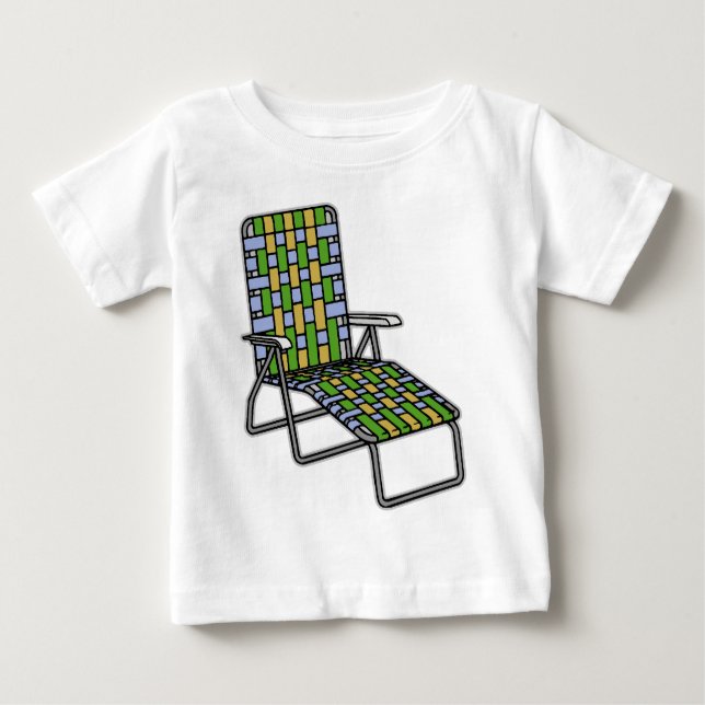 Lawn Chair Chaise Lounge Baby T-Shirt (Front)