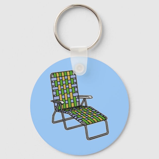 Lawn Chair Chaise Lounge Key Ring (Front)