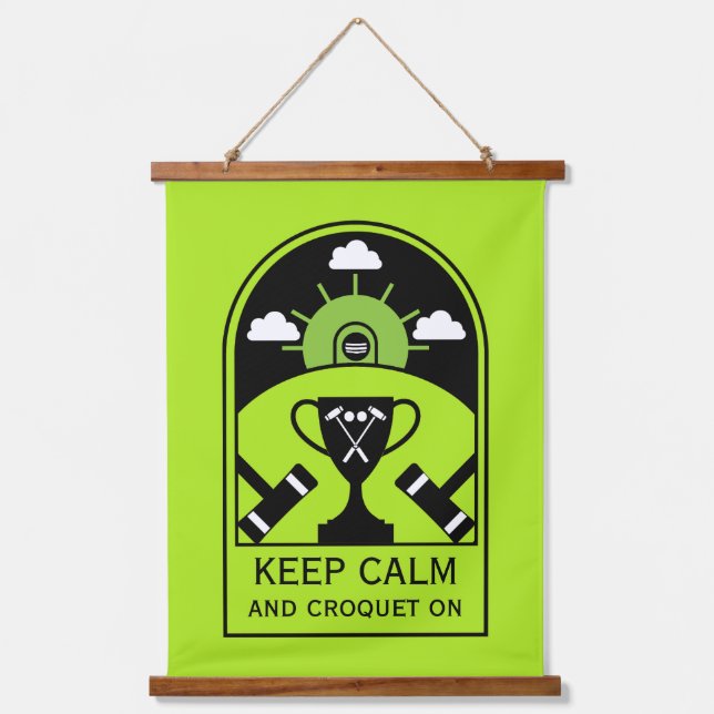 Lawn Croquet Hanging Tapestry (Front)