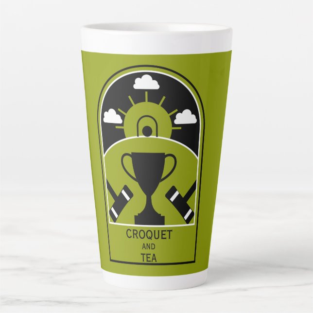 Lawn Croquet Latte Mug (Front)