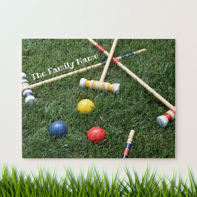 Lawn Croquet Mallets and Balls Jigsaw Puzzle (Creator Uploaded)