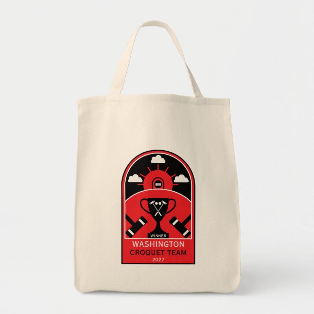 Lawn Croquet Tote Bag (Front)