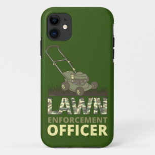 LAWN ENFORCEMENT OFFICER funny gardening gift iPhone 11 Case