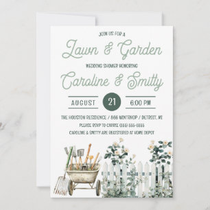 Lawn & Garden Wedding Shower, Bridal Shower Invitation