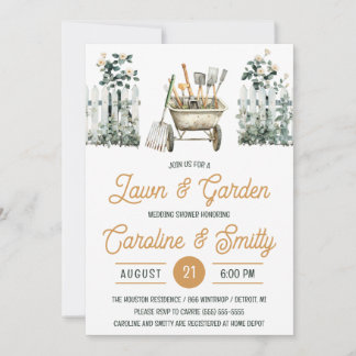 Lawn & Garden Wedding Shower, Bridal Shower Invitation