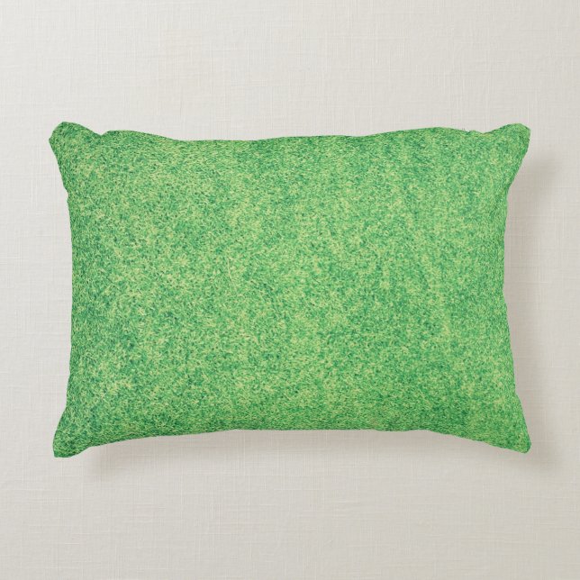 Lawn Grass Background Decorative Cushion (Front)