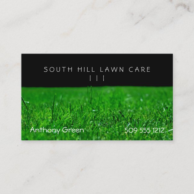 Lawn Grass Business Card (Front)