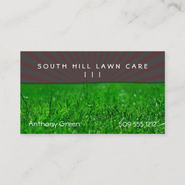 Lawn Grass Business Card (Front)