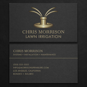 Lawn Irrigation Business Card