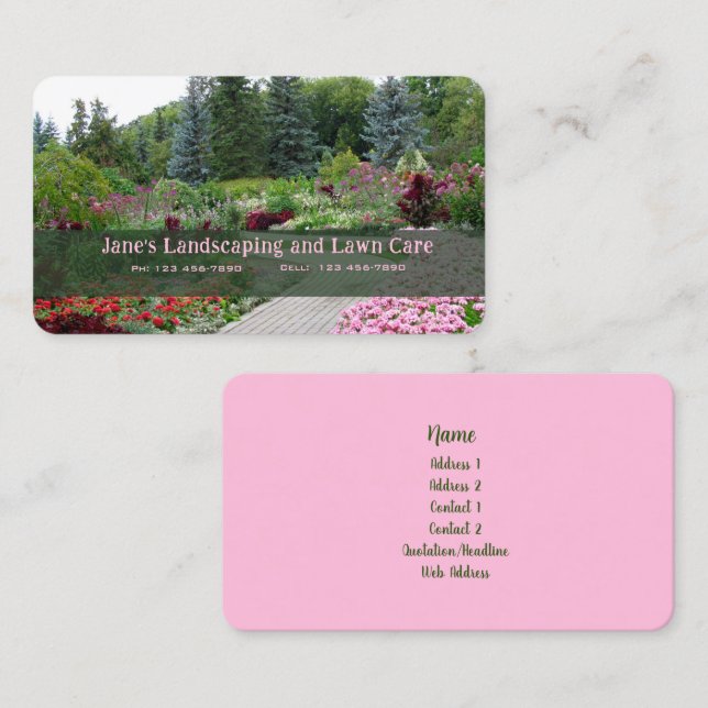 Lawn & Landscaping Business Card (Front/Back)