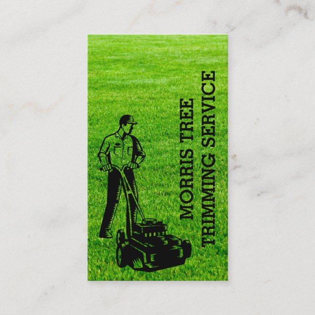 Lawn Maintenance | Landscaping | Grass Business Card (Front)