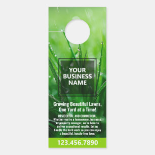 Lawn Maintenance - Mowing, Irrigation, Aeration Door Hanger
