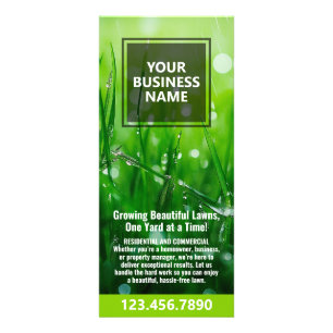 Lawn Maintenance - Mowing, Irrigation, Aeration Rack Card
