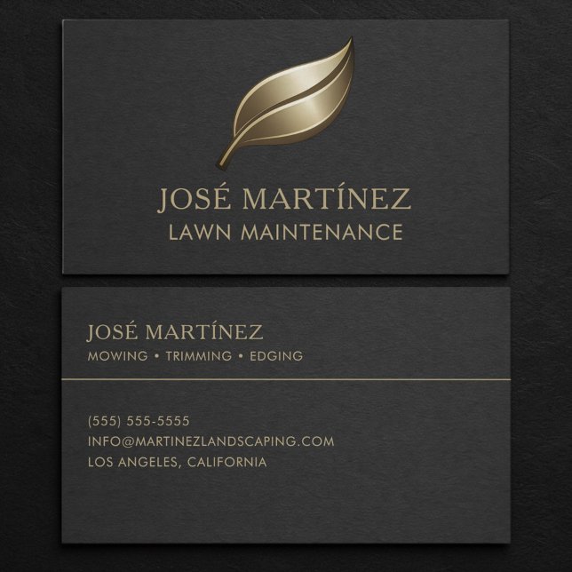 Lawn Maintenance Professional Business Card (Creator Uploaded)