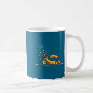 Lawn Mower Christmas Graphics Lights Lover Mowing  Coffee Mug