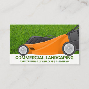 Lawn Mower   Grass Cutting   Landscaper Business Card