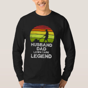 Lawn Mower Grass Gardening - Husband Dad Lawn Care T-Shirt