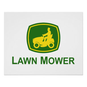Lawn Mower John Deere Poster