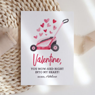 Lawn Mower Kids Valentines Day Card